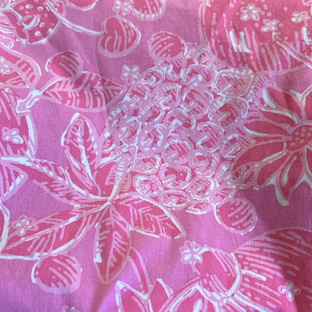 LILLY PULITZER size 8 Bailey Capri Palm Beach Fit Pink‎ Ribbon Nina Pina Print - Picture 5 of 6